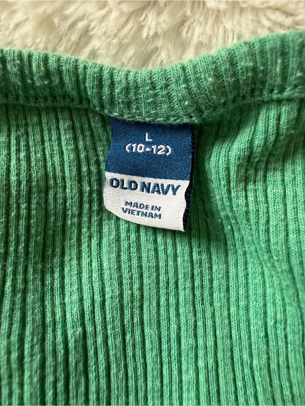 Old Navy Green Ribbed Tank Top - Picture 4 of 5